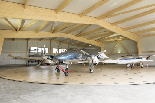 Flugzeugdrehteller aus Holz
