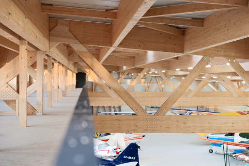 Dachkonstruktion aus Holz