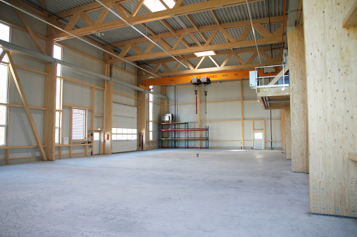 Halle aus Holz Innenbild