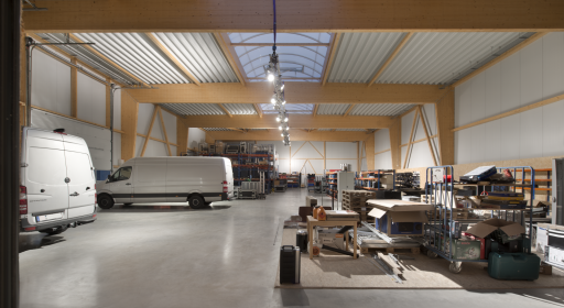 Tragschaleneindeckung aus Holz