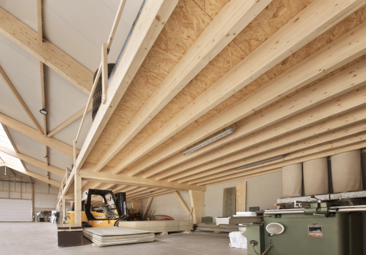 Zwischendecke Holzstruktur