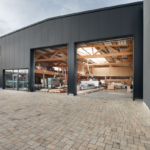 Systemhalle aus holz