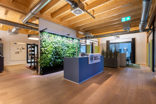 Hozhallen Bürogebäude Innenansicht