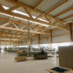 Holzhalle Fellner Produktion Innenansicht