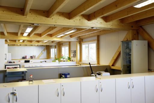 Büro Balkenlage aus Holz